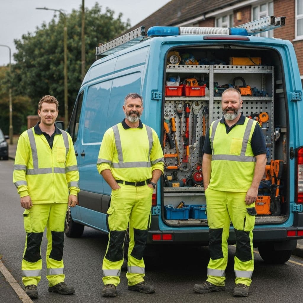 24/7 emergency maintenance response team at work