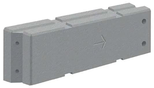 Temporary vertical concrete barriers used to control vehicle access